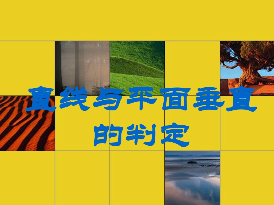 直线与平面垂直微课件(1)_第1页