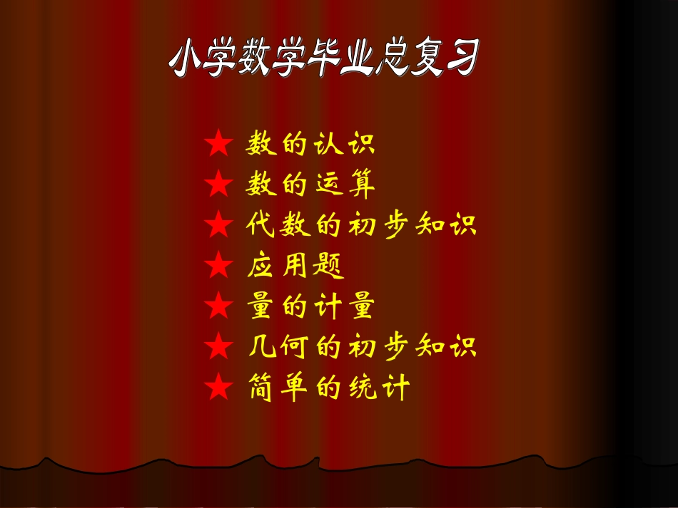 小学数学毕业总复习_第1页