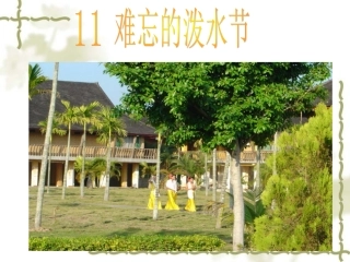 泼水节课件2