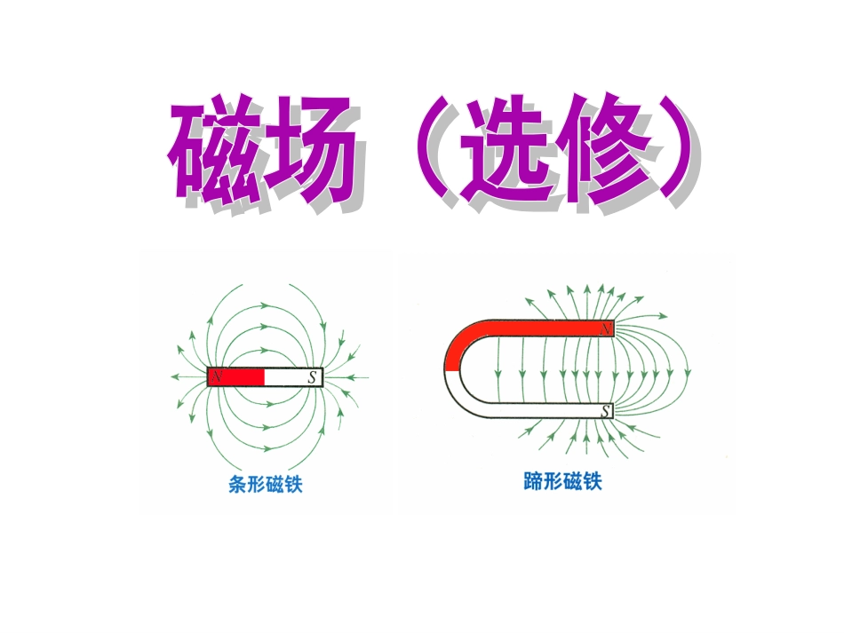 月日复习课件磁场选修_第1页