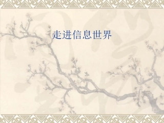 走进信息世界(1)