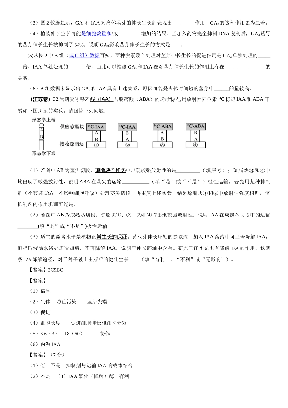 2014植物的激素调节_第2页