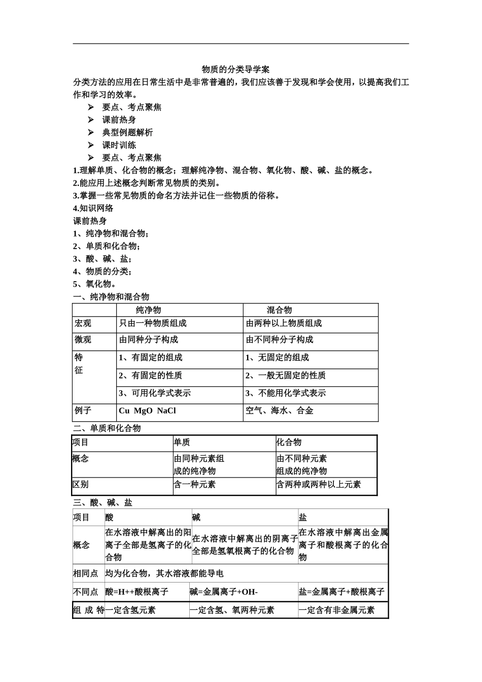 物质的分类导学案_第1页