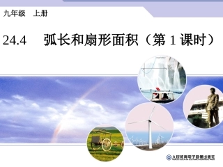 弧长和扇形面积第课时