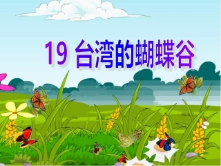 台湾的蝴蝶谷宋亚星