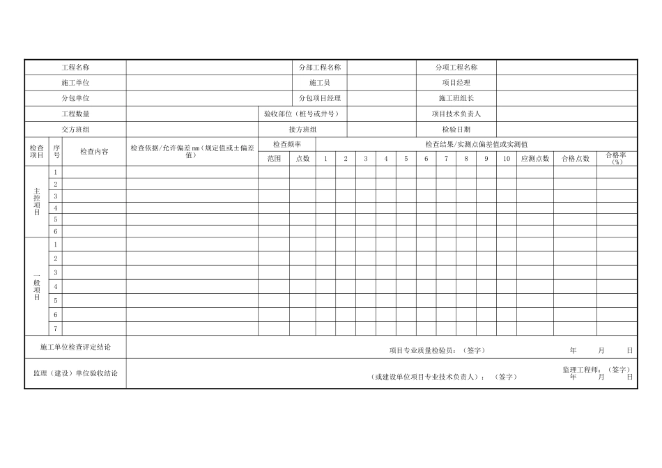 市政道路工程资料表格全套(1)_第3页