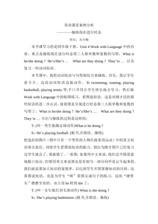 英语案例分析