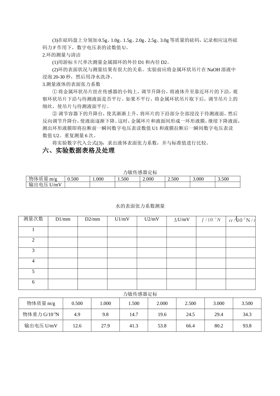 大学物理实验——表面张力系数_第2页