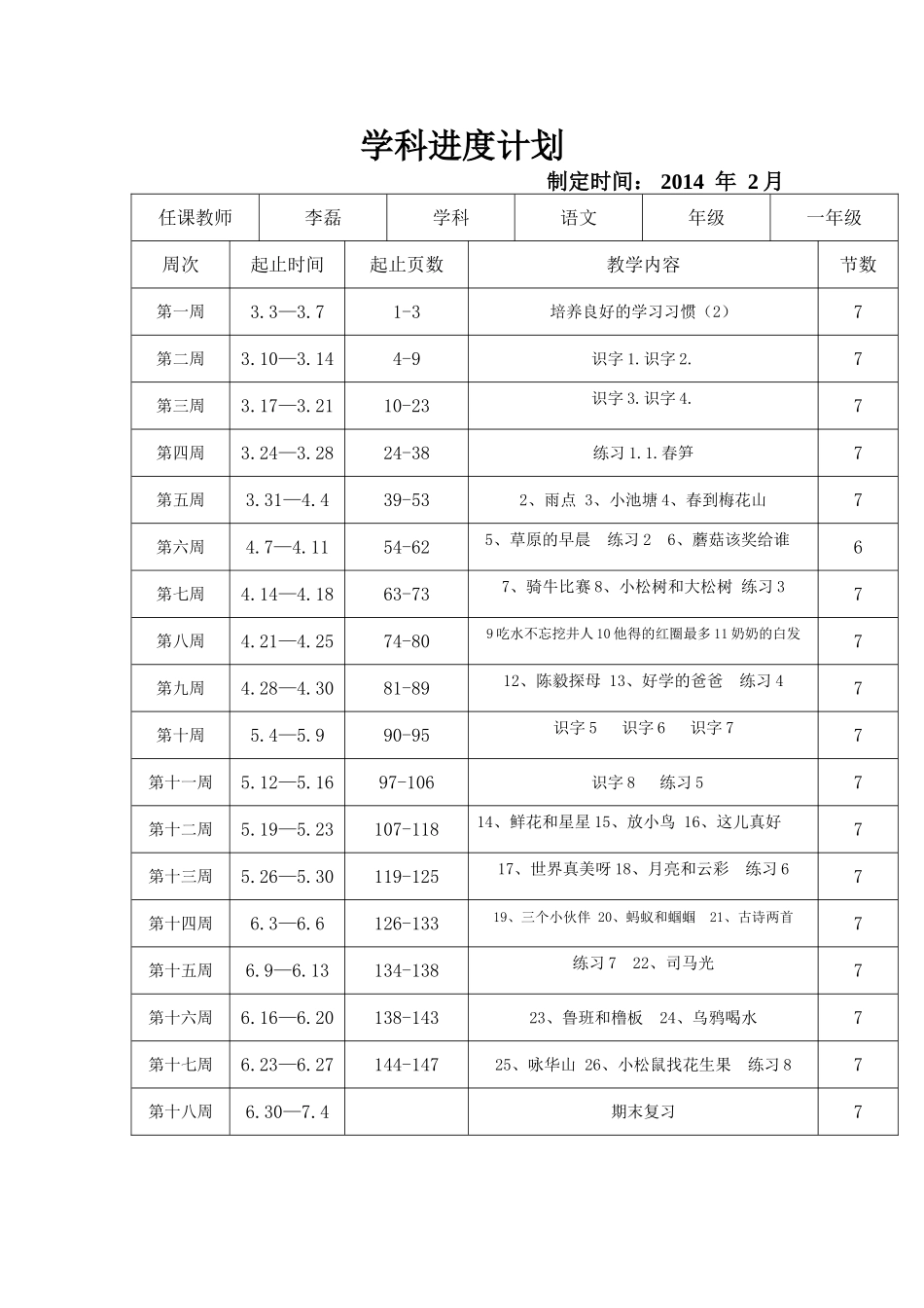 学科进度表(1)_第1页