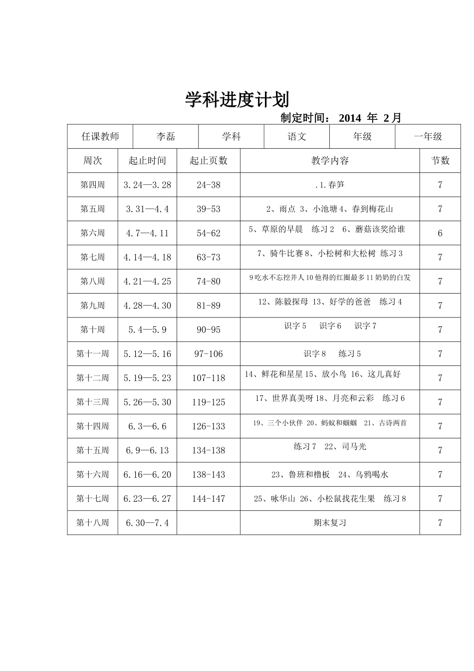 学科进度表(1)_第2页