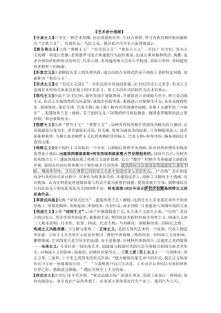 各类设计流派与风格(名词解释)
