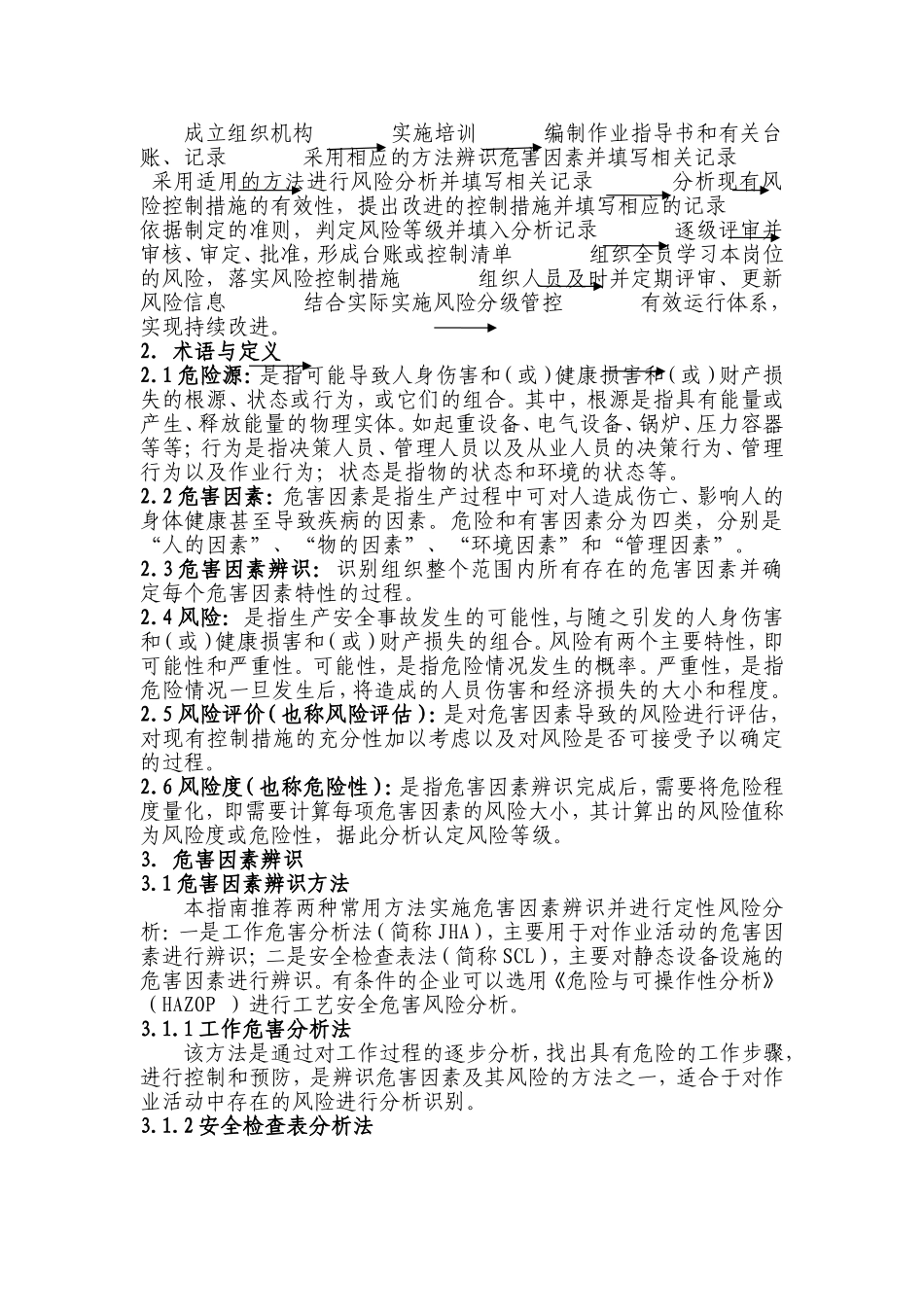 化工企业安全风险分级管控实施指南(试用版)_第3页