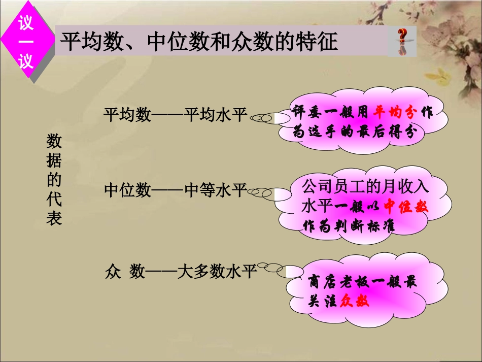 平均数、中位数和众数的联系与区别_第3页