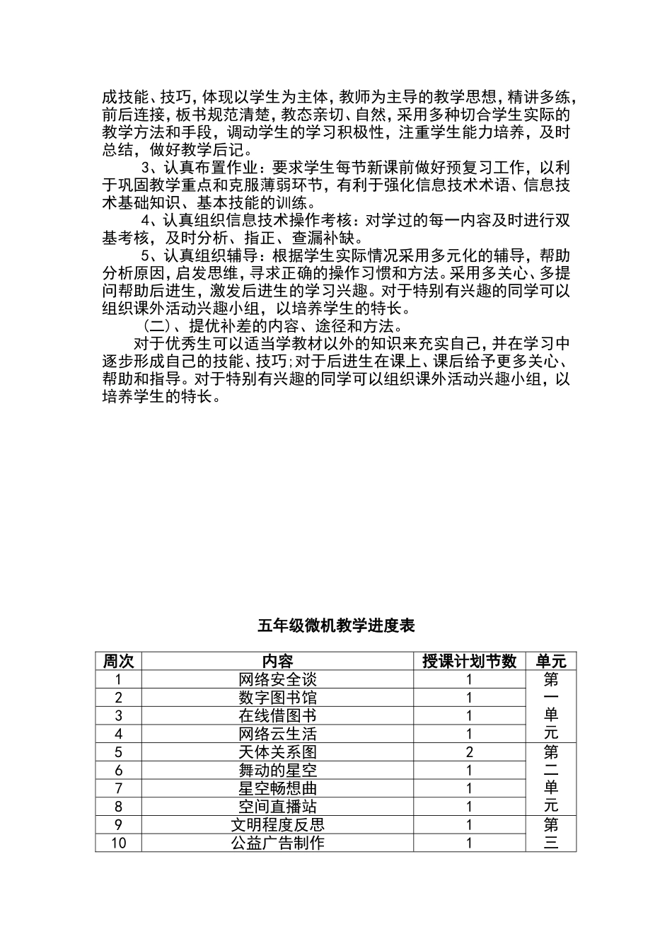 五年级上册信息技术教学设计(最新最全)_第3页