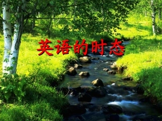 初高中时态衔接