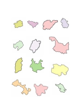 省级行政区轮廓