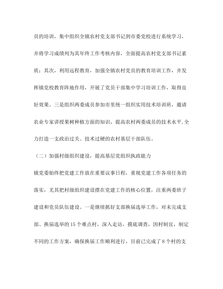 镇党委上半年工作总结和下半年工作计划_第3页