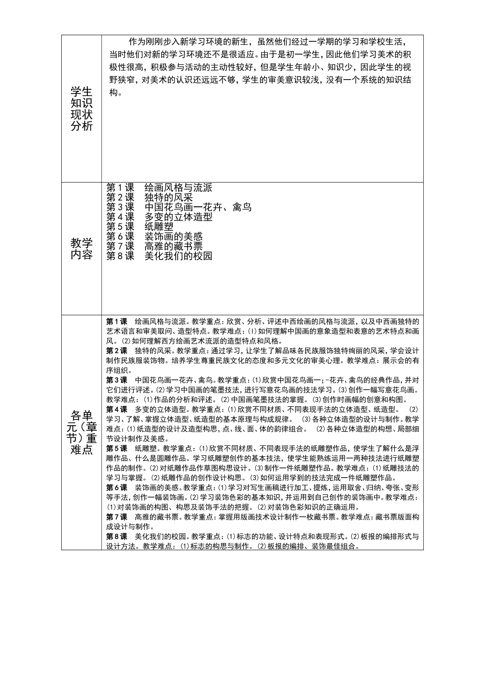 教学计划初一下_第2页