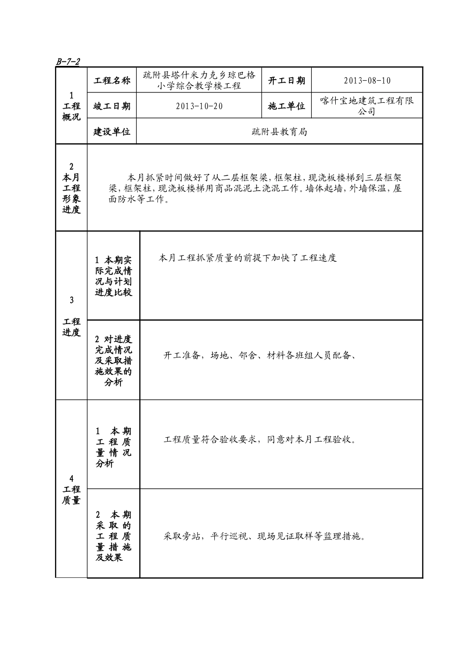监理月报表模板_第3页
