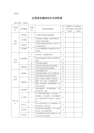 水美乡村申报表-(-开泰村)