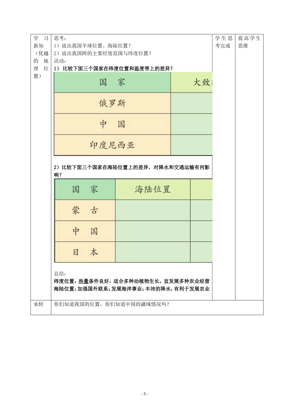 位置和疆域教学设计_第3页