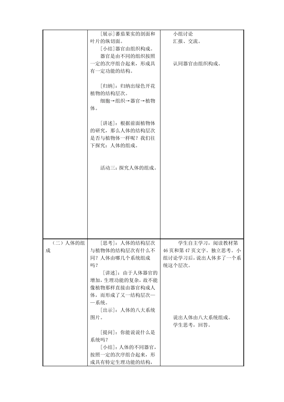 多细胞生物体的组成教学案例_第3页