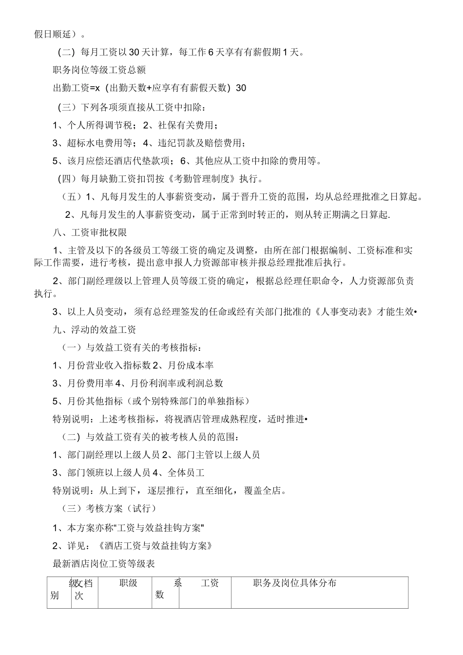 酒店薪酬与福利待遇管理_第3页
