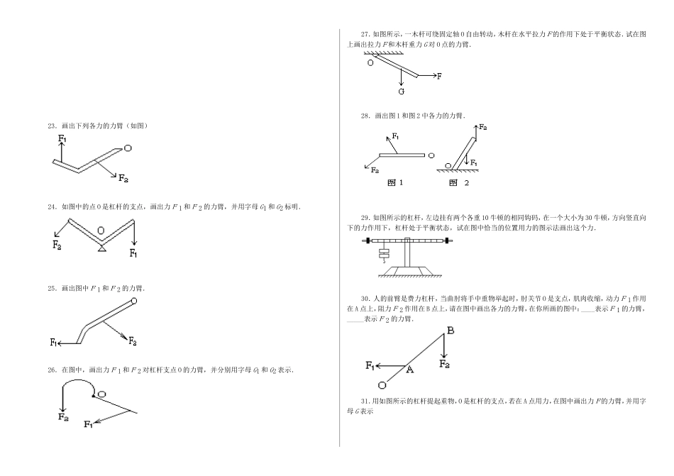 整理完毕杠杆画图题练习_第3页