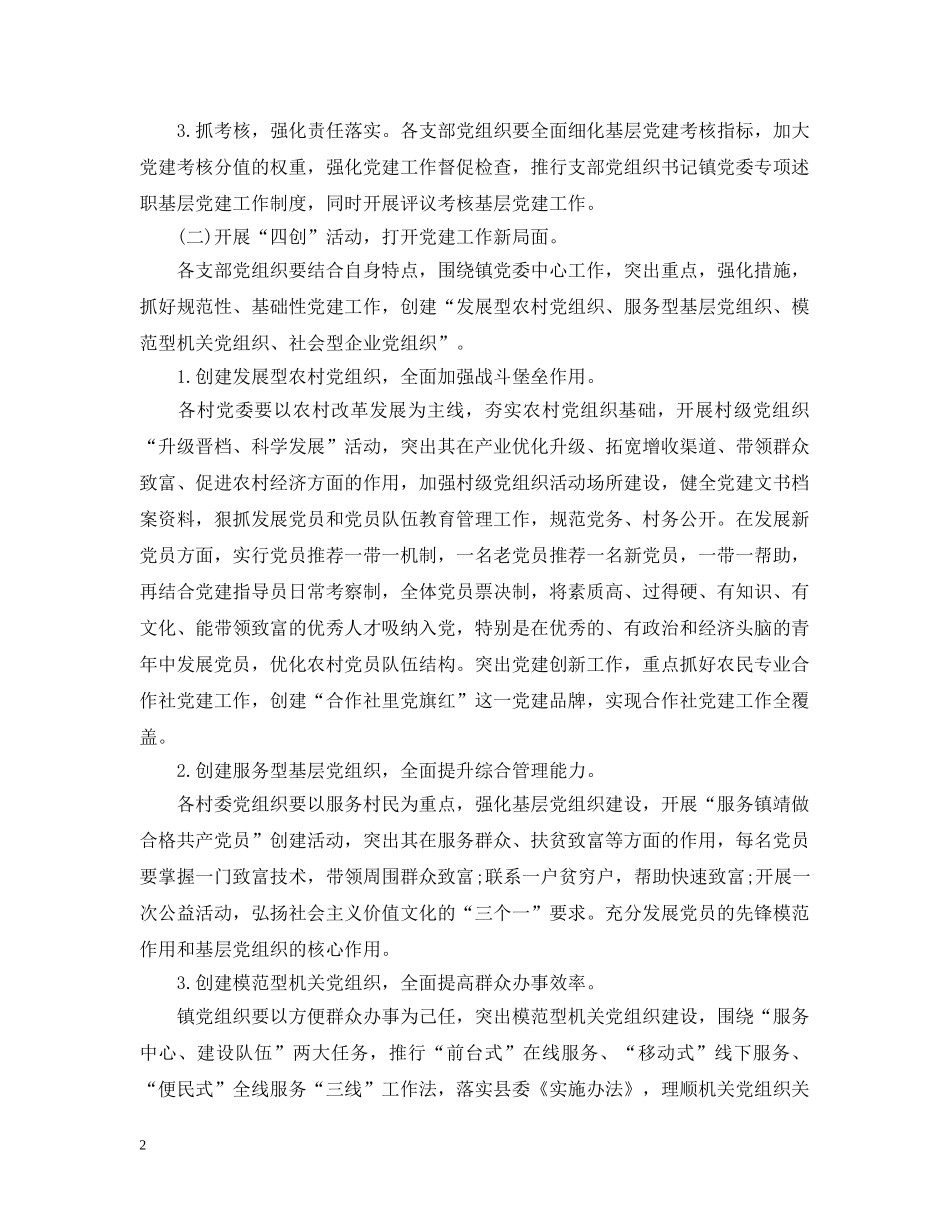 社区卫生服务中心2024年党建工作思路范文 _第2页