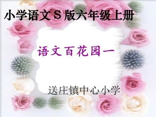 语文s版六年级上册百花园一