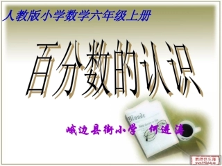 人教版六年级上册百分数的认识课件2