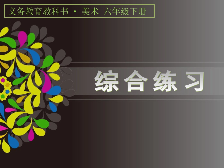综合练习——王楠课件_第1页