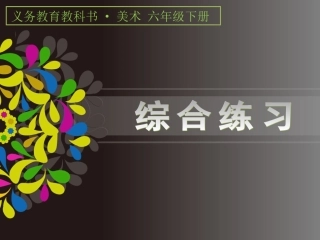 综合练习——王楠课件