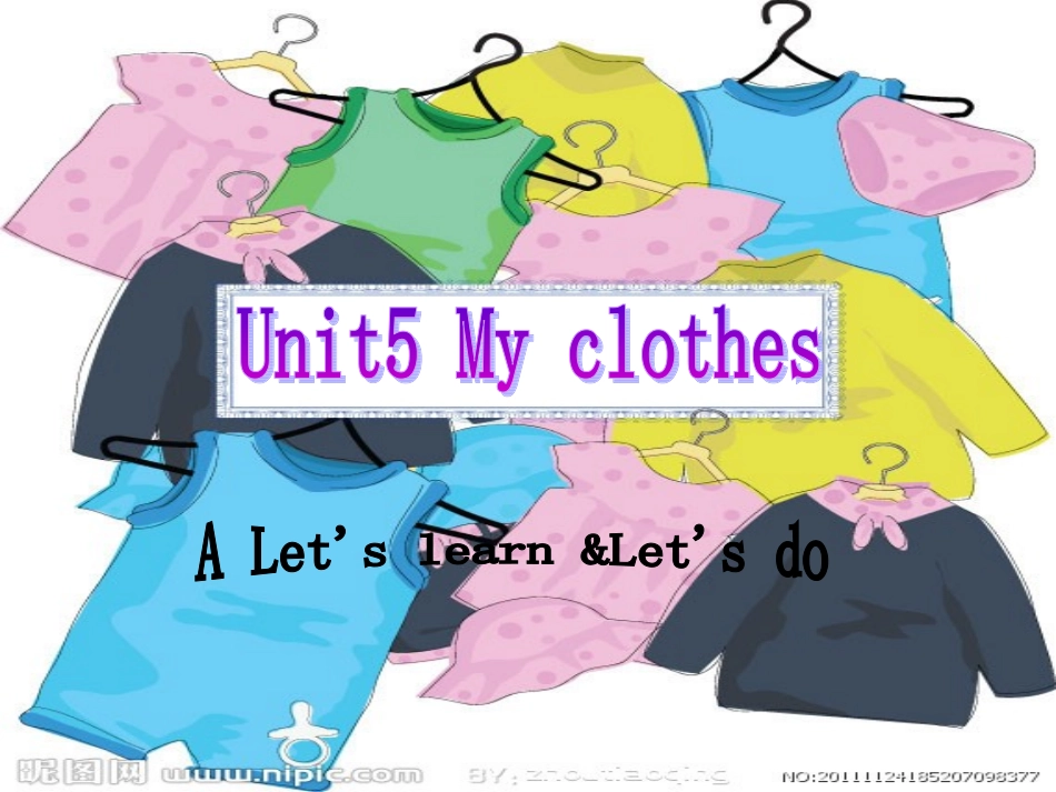 新版pep四年级英语下册unit5_My_clothes__A_let's__learn课件_第1页