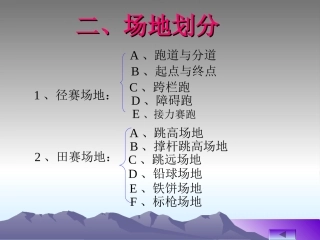 体育课课件（田径）
