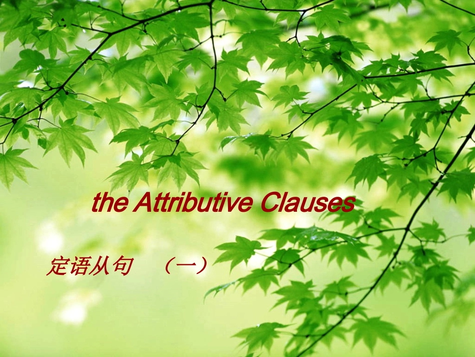 定语从句 (6)_第1页