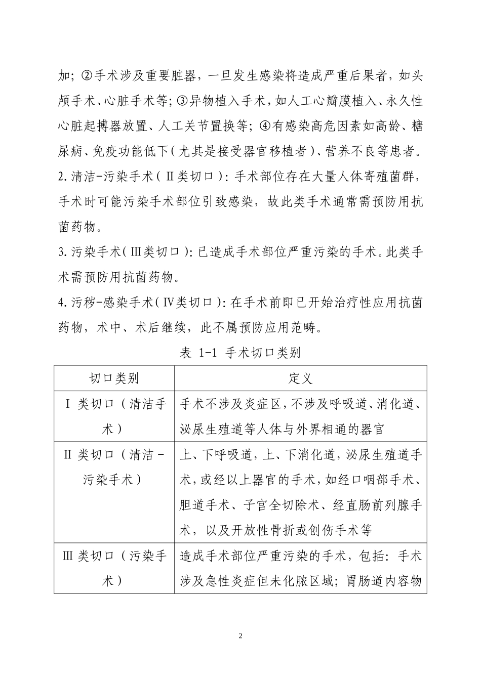 围手术期抗菌药物预防性应用规范_第2页
