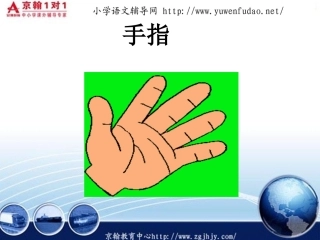 小学六年级语文手指课件