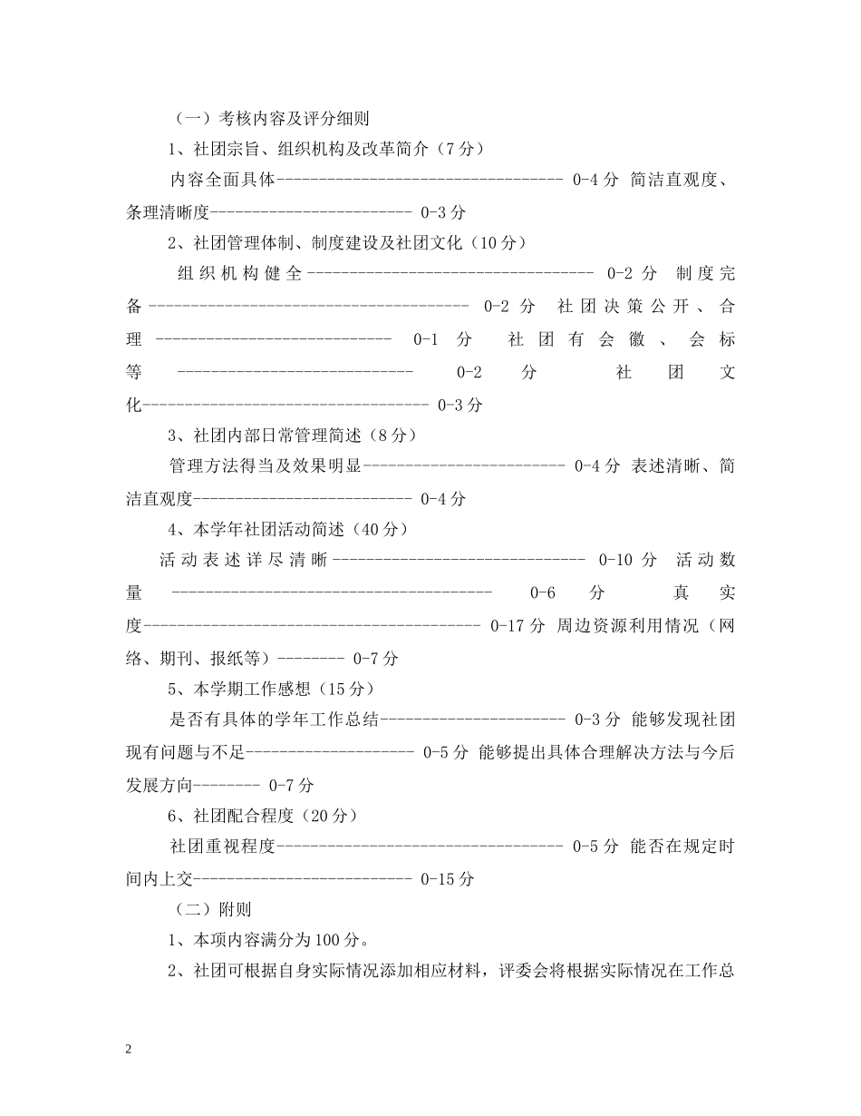 社团评优规章制度 _第2页