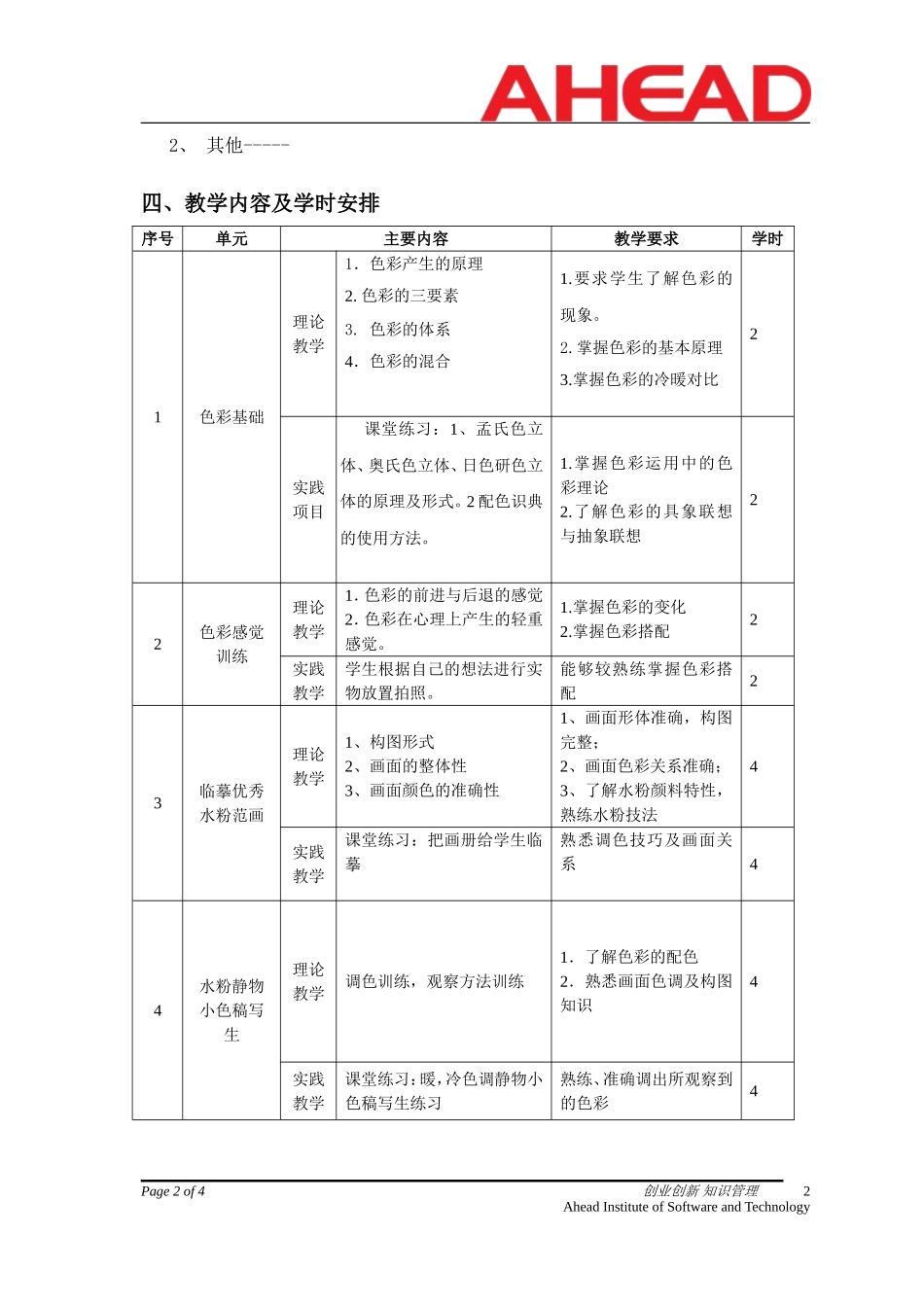 《设计色彩》教学大纲_第2页