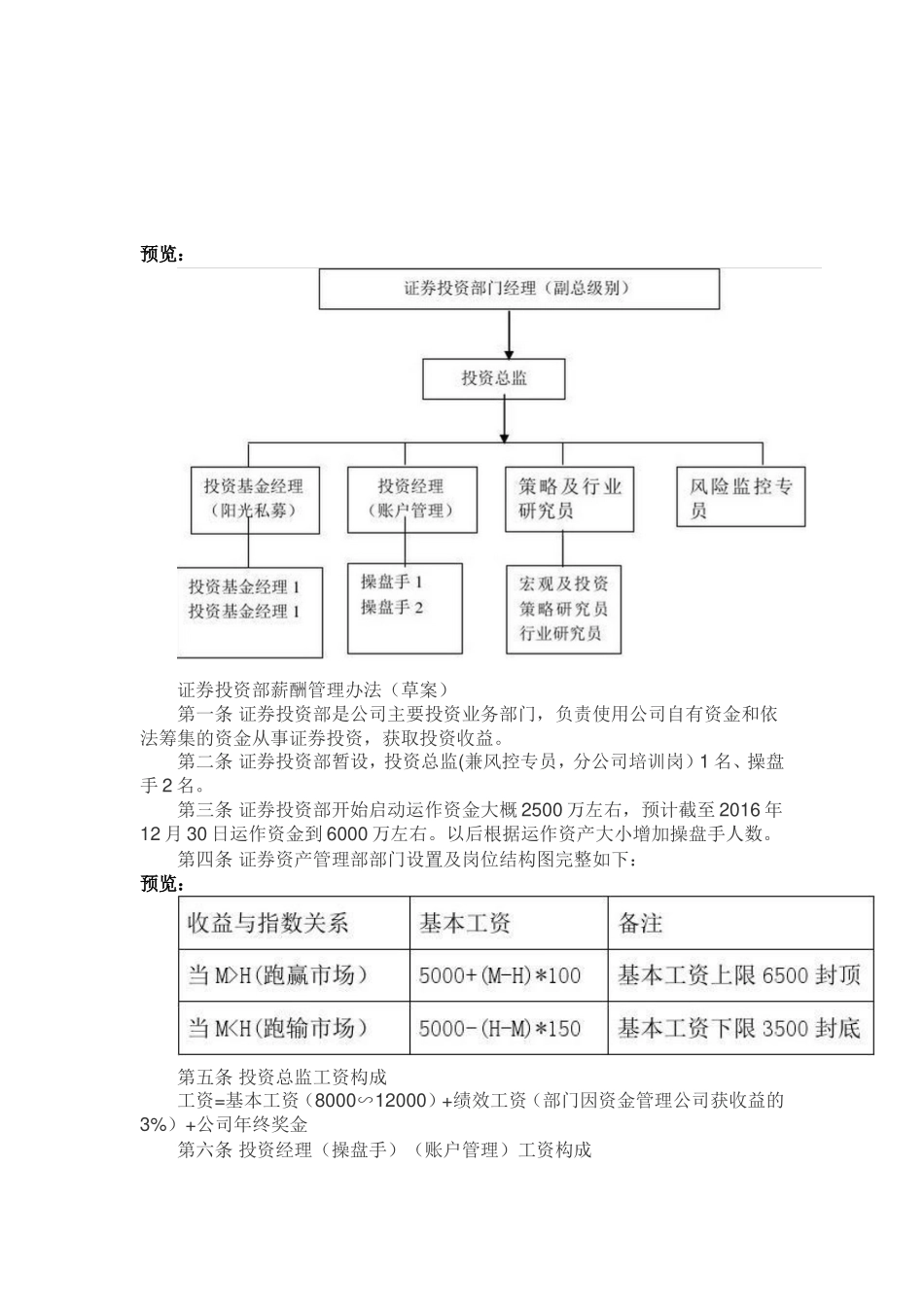 私募基金公司员工岗位职责及绩效考核方案-案例_第3页