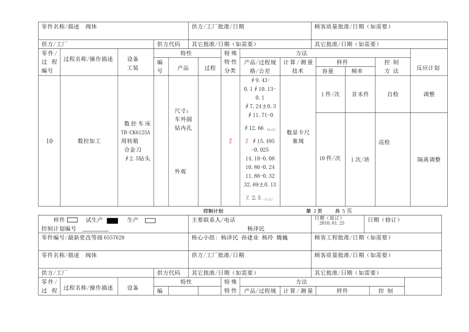 机加控制计划_第3页