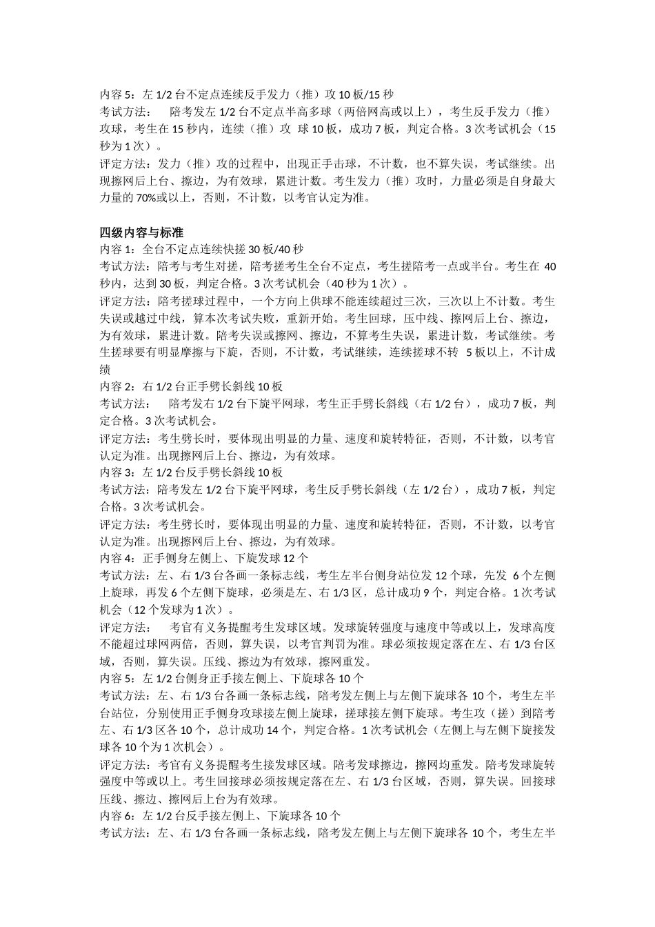 国家青少年乒乓球等级考试(一到九级考试内容)_第3页