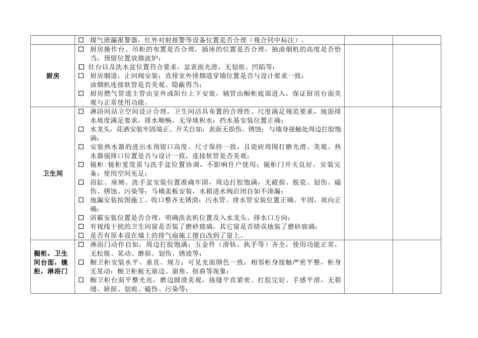 “装修标准样板间”验收记录表_第3页