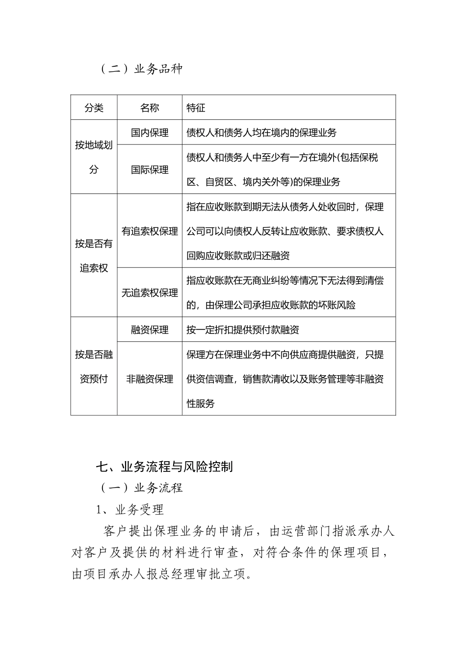 商业保理类型+业务流程_第1页