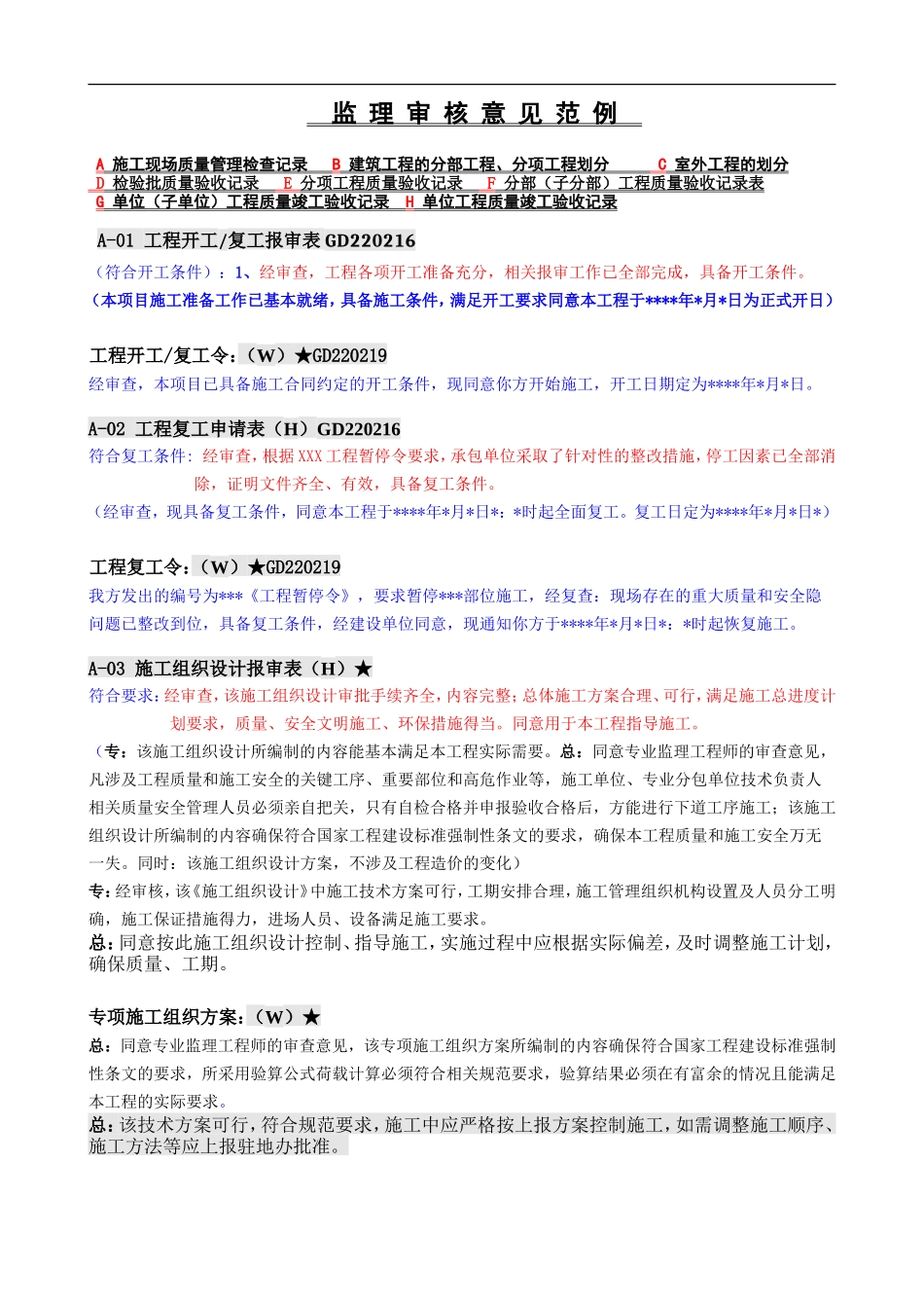 监理审核意见范例-(1)_第1页