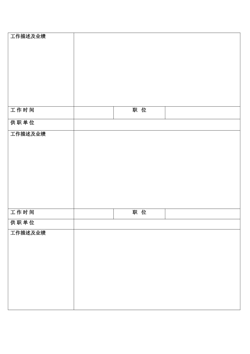 护士个人简历表格_第3页