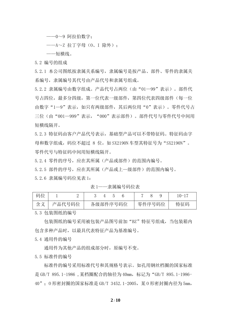 产品图样及设计文件编号规则_第2页