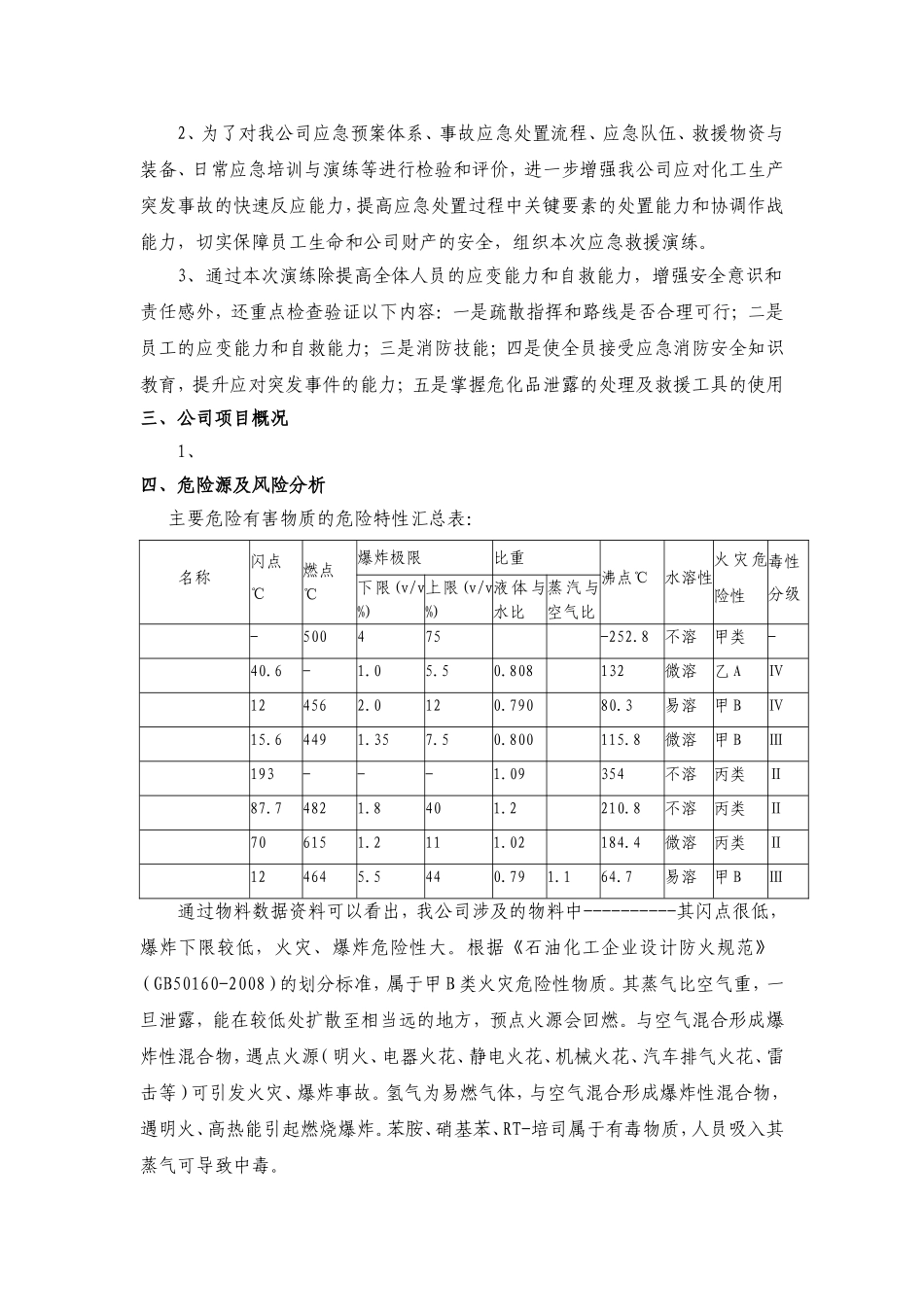 化工企业应急救援预案演练方案_第2页
