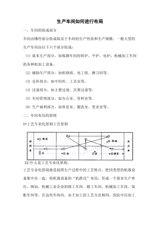 生产车间如何进行布局